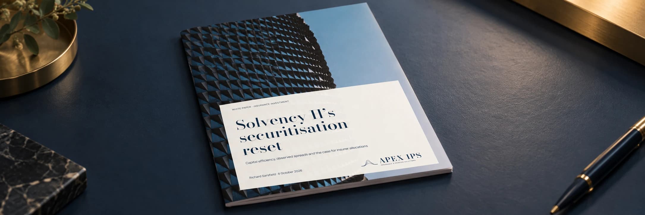 Apex IPS white paper cover: Solvency II’s securitisation reset