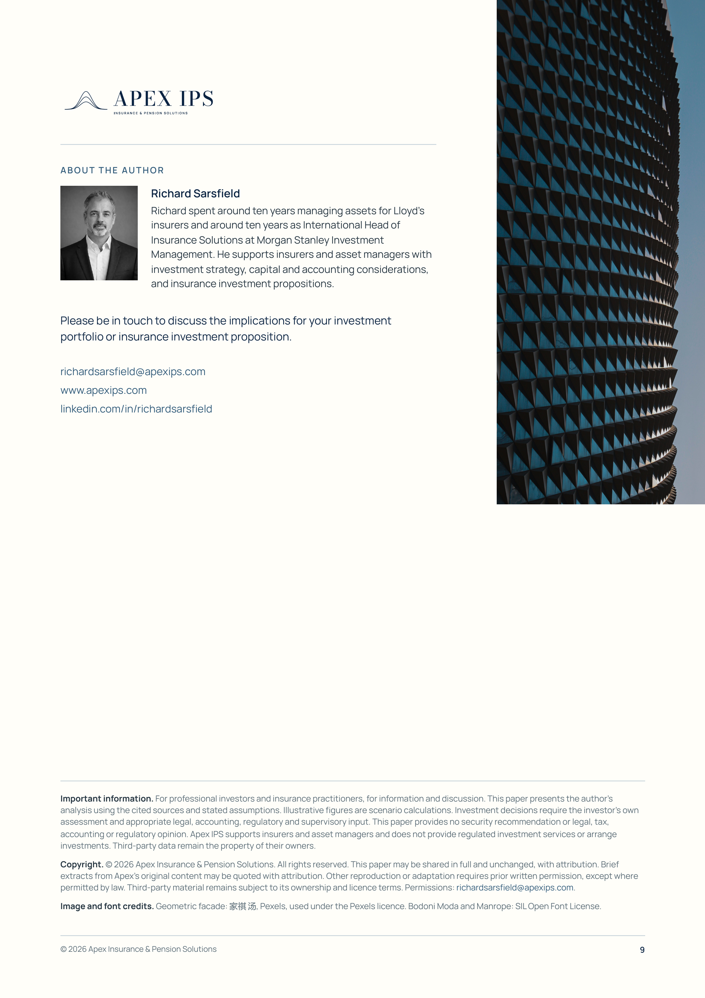 White paper, page 9 of 9. Full page text below.